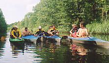 Paddelpause auf dem Dahme - Umflutkanal